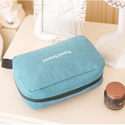 Large Capacity Private Label Plain Polyester Makeup Bag