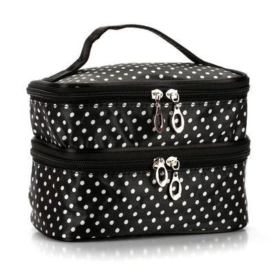 Multifunction Washable Double Layer Polyester Cosmetic Bag