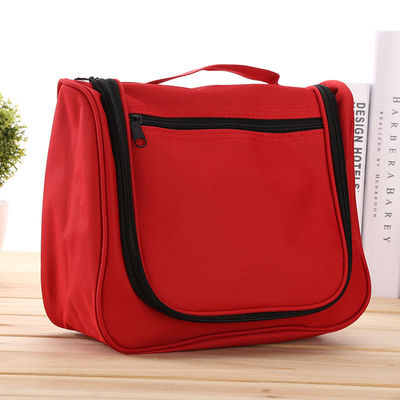 Large Capacity Polyester Travel Hanging Toiletry Bag With Plastic Hook