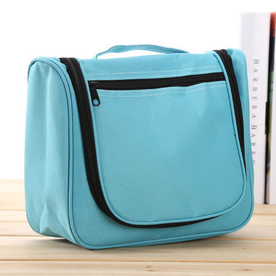 Large Capacity Polyester Travel Hanging Toiletry Bag With Plastic Hook