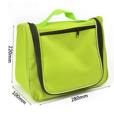 Large Capacity Polyester Travel Hanging Toiletry Bag With Plastic Hook