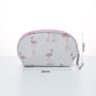 Zip Flamingo Full Printing Women Cosmetic Bag