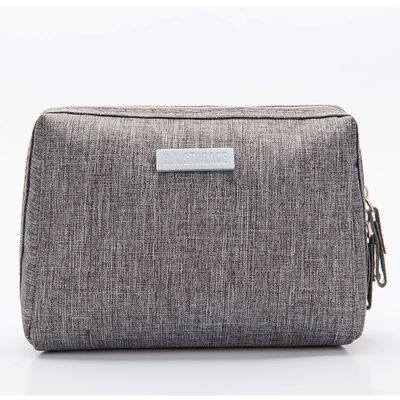 Women Foldable Blank Polyester Cosmetic Bag With Zipper