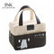 Portable Children Waxed Canvas Insulated Cooler Lunch Box