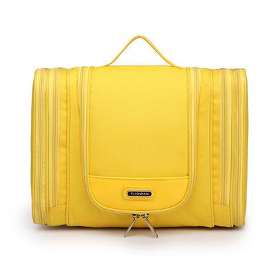 Girls Double Zipper Polyester Hanging Travel Toiletry Bag