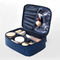 Adjustable Dividers Cosmetic Train Case With Mirror