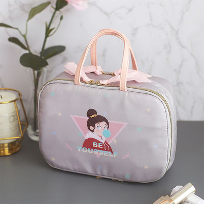 Zipper Closure Cartoon Polyester Travel Toiletry Organizer