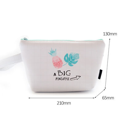 Wholesale Eco Beauty Custom Printing Pineapple PU Leather Cosmetic Bag