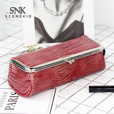 Fashion Design Waterproof PU Leather Lipstick Cosmetic Bag with Mirror