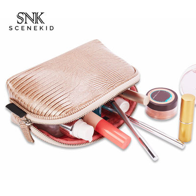 Custom Waterproof Shell Shape Zippered PU Lipstick Makeup Toiletry Bag