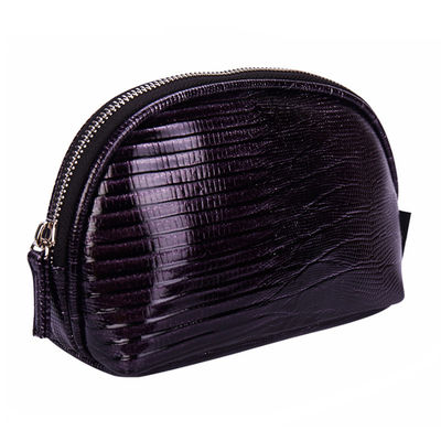 Custom Waterproof Shell Shape Zippered PU Lipstick Makeup Toiletry Bag