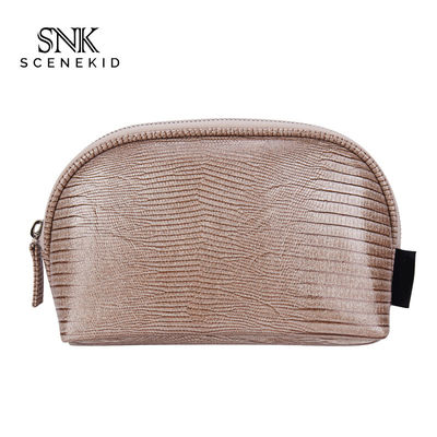 Custom Waterproof Shell Shape Zippered PU Lipstick Makeup Toiletry Bag