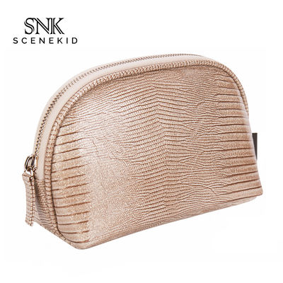 Custom Waterproof Shell Shape Zippered PU Lipstick Makeup Toiletry Bag