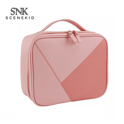 Wholesale Custom Waterproof PU Women Cosmetic Bag with Double Zipper