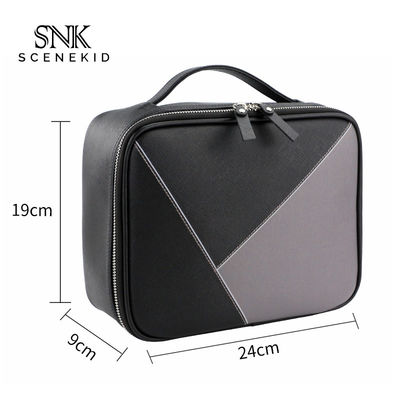 Wholesale Custom Waterproof PU Women Cosmetic Bag with Double Zipper