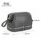 Travel Portable PU Leather Makeup Cosmetic Bag with Double Zipper