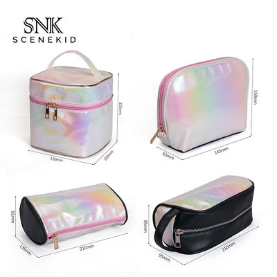 Round Cylinder Bucket Makeup Bag Barrel Cosmetic Toiletry Bag Waterproof