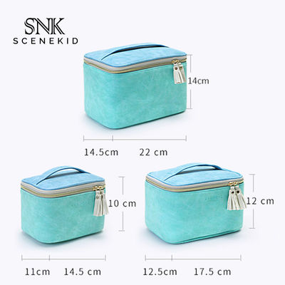 Cylinder Bucket Shape Cosmetic Makeup Bag PU Premium Beach Toiletry Bag
