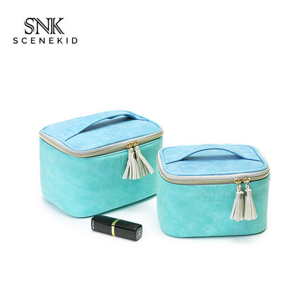 Cylinder Bucket Shape Cosmetic Makeup Bag PU Premium Beach Toiletry Bag