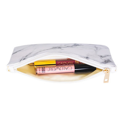 22*11.5cm  Marble PU Cosmetic Makeup Bag For Travel