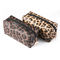 Portable Women Leopard PU Leather Travel Makeup Bag