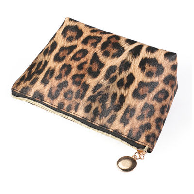 Multifunctional Leopard Print PU Makeup Travel Bag