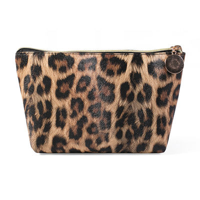 Multifunctional Leopard Print PU Makeup Travel Bag