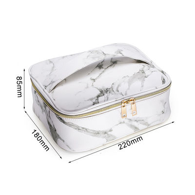 Eco Friendly Ladies Travel Marble PU Makeup Storage Bag