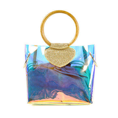 BPA Free Iridescent Clear Holographic Purse For Women