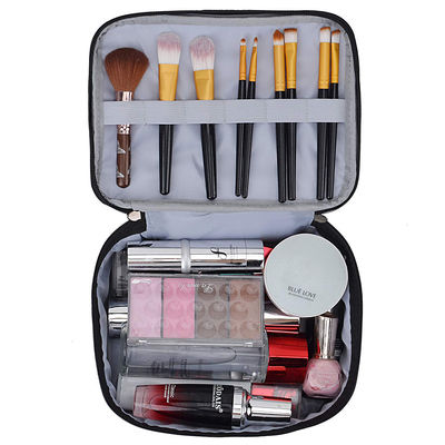 Roomy Double Layer Travel PU Makeup Case For Girls