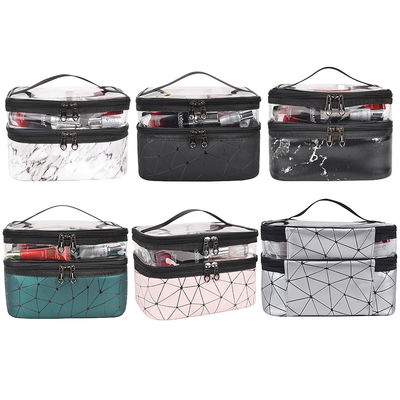 Portable PU makeup toiletry travel bags For Women