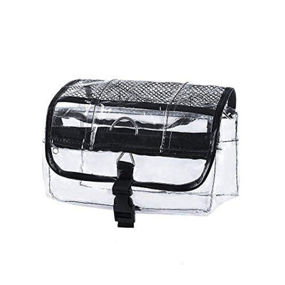 3 Zipper Compartments Clear PVC Travel Cosmetic Bags