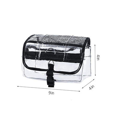 3 Zipper Compartments Clear PVC Travel Cosmetic Bags