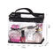 Large Water Resistant Clear Travel Makeup Train Bag with Top Handle