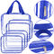 Multifunctional 6pcs Clear PVC Travel Luggage Pouch With Handle