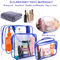 Multifunctional 6pcs Clear PVC Travel Luggage Pouch With Handle