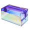 Women F Color Holographic PVC Cosmetic Travel Bag