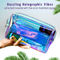 Women F Color Holographic PVC Cosmetic Travel Bag