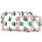 2pcs Zippered Cactus Print PVC Ladies Toiletry Bag