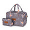 Water Resistant Floral Nylon Toiletry Bags For Girl