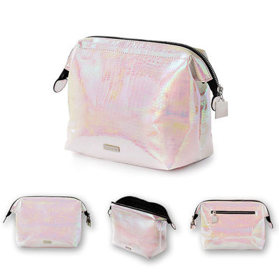 Multi Purpose Iridescent PU Makeup Bag With Zipper