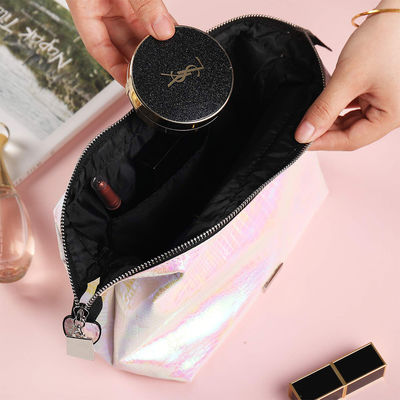 Multi Purpose Iridescent PU Makeup Bag With Zipper