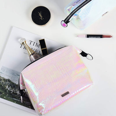 Multi Purpose Iridescent PU Makeup Bag With Zipper