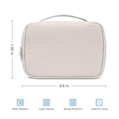 Waterproof Two Way Zipper Closure Polyester Cosmetic Bag