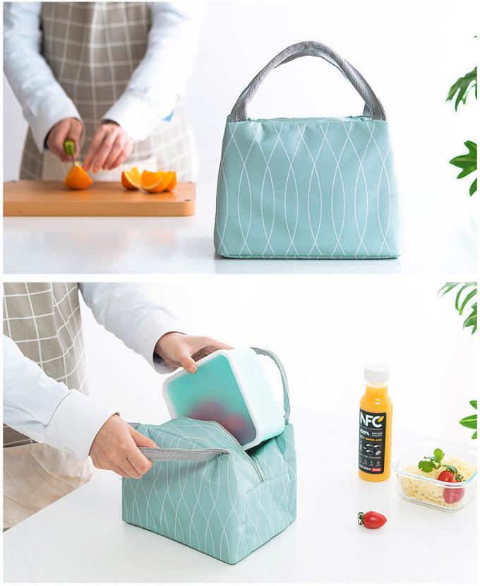 Stylish Polyester Cooler Tote Women Insulated Lunch Cooler Bags 5