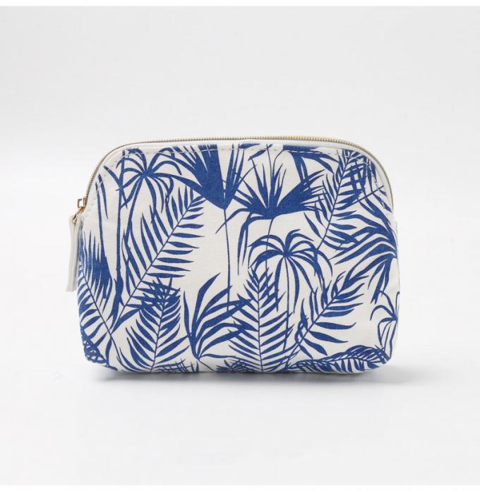 Beauty Eco Friendly Canvas Portable Floral Cosmetic Bag 7