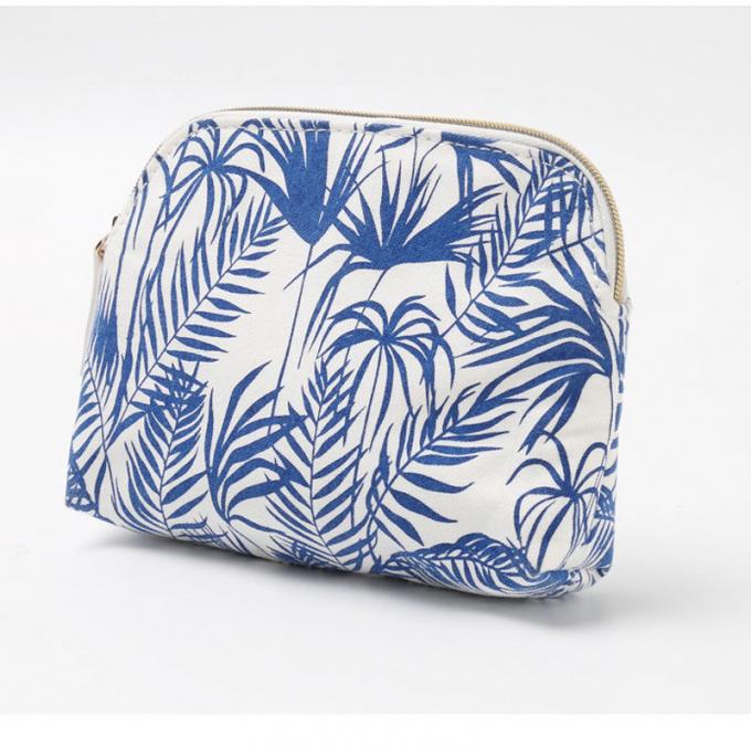 Beauty Eco Friendly Canvas Portable Floral Cosmetic Bag 6