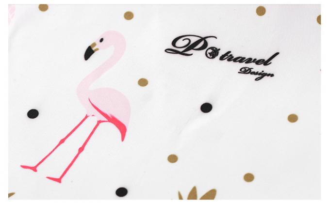Flamingo Printed Portable Hanging Travel Makeup Bag 7