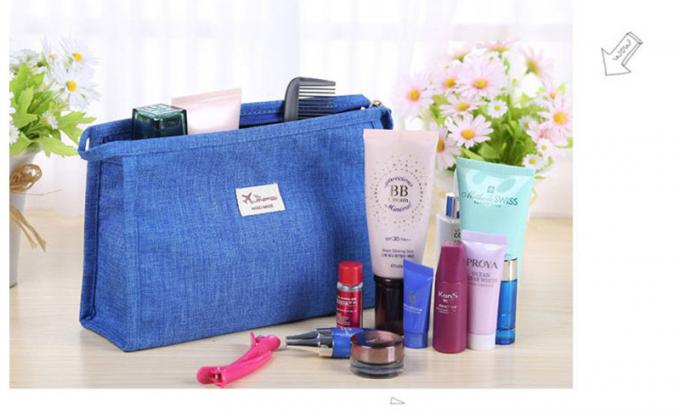 Zipper Private Label Plain Polyester Cosmetic Bag For Travel 8