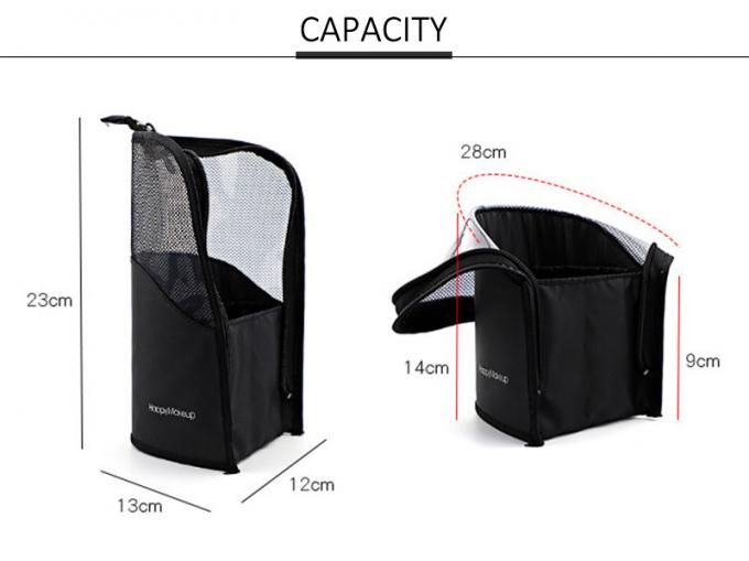Wear Resistant Polyester Fabric Cosmetic Brush Bag For Travel 1
